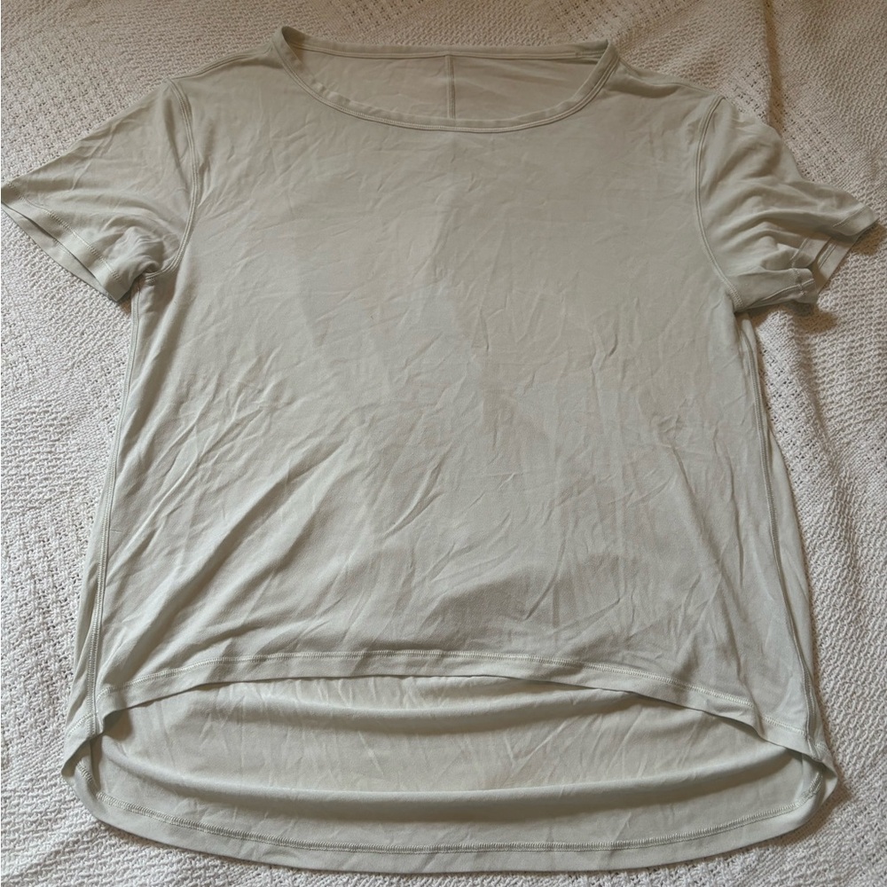 Lightweight White Lululemon Workout Shirt